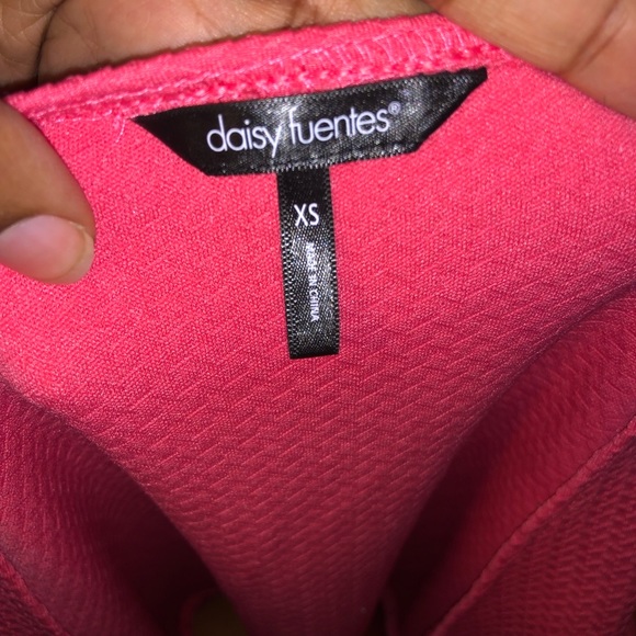 Daisy Fuentes pink peplum top size xs - Picture 4 of 5